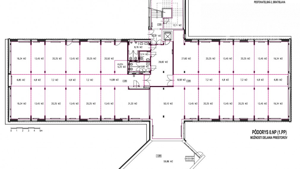 Kancelárke priestory s vlastným parkingom v susedstve Bratislavského letiska