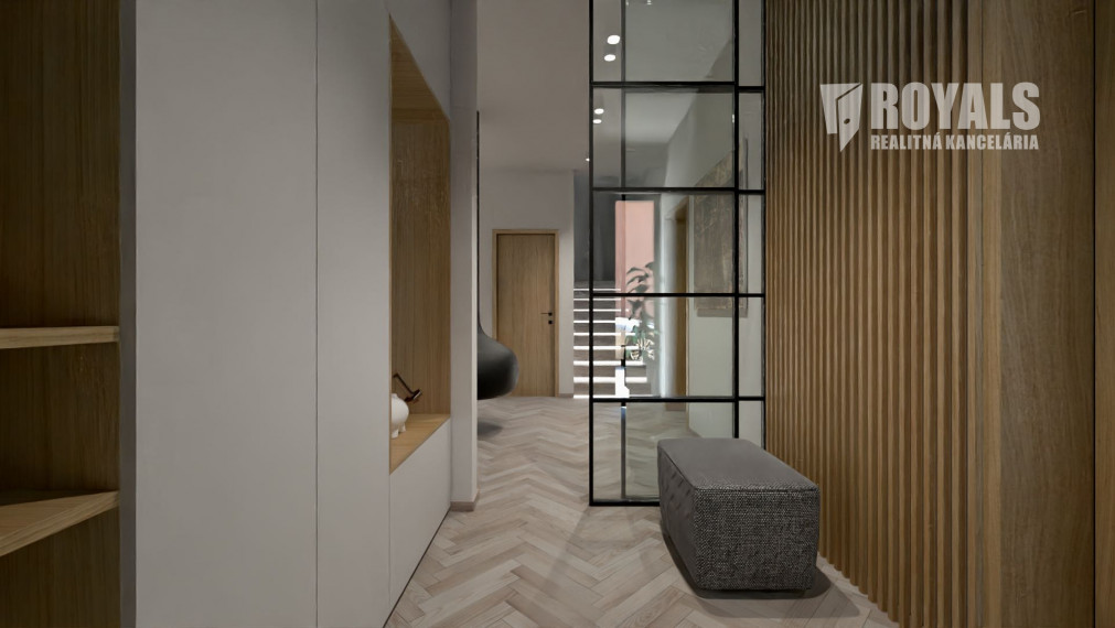 Skolaudovaná novostavba moderného domu, záhrada, terasa, Jarovce