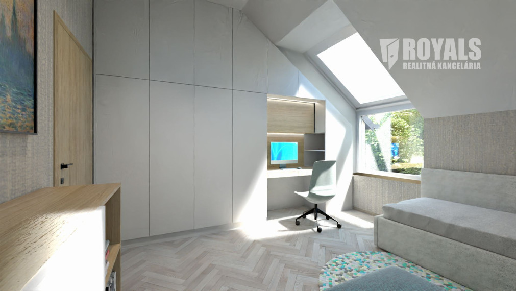 Skolaudovaná novostavba moderného domu, záhrada, terasa, Jarovce