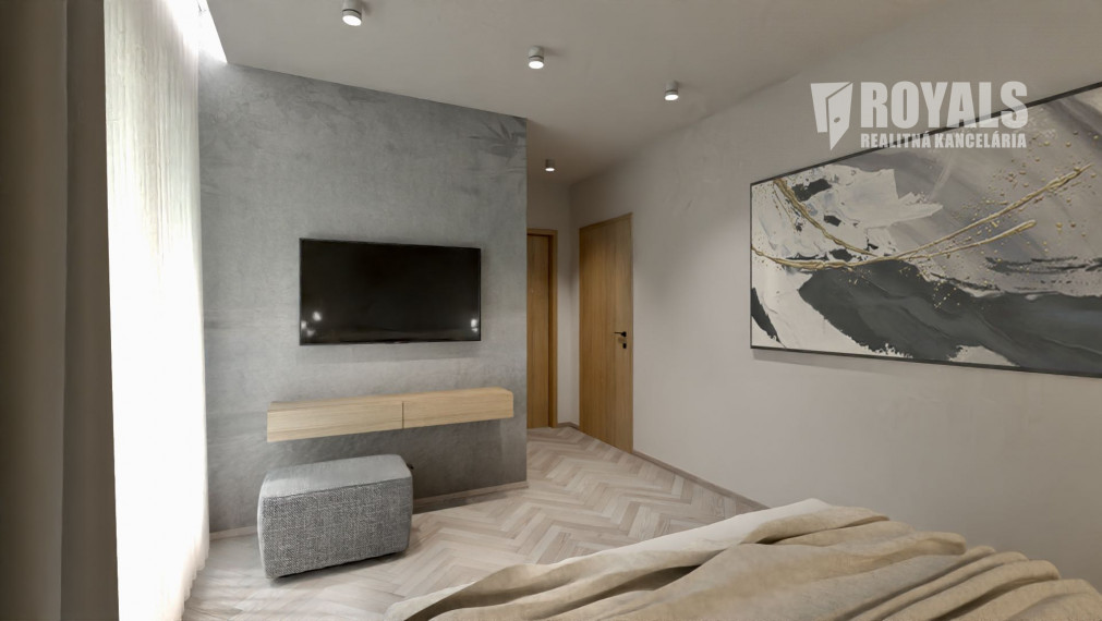 Skolaudovaná novostavba moderného domu, záhrada, terasa, Jarovce