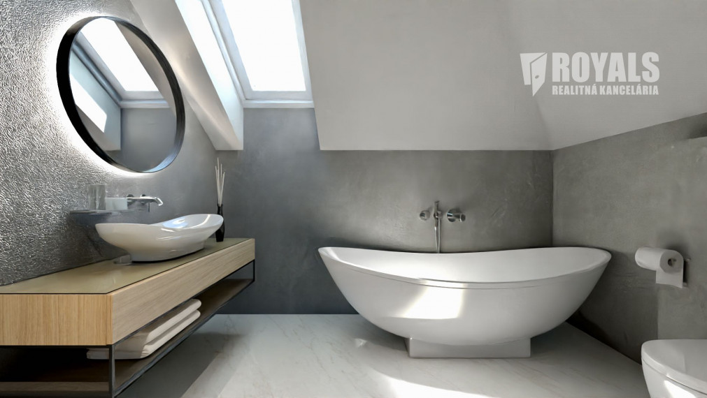 Skolaudovaná novostavba moderného domu, záhrada, terasa, Jarovce