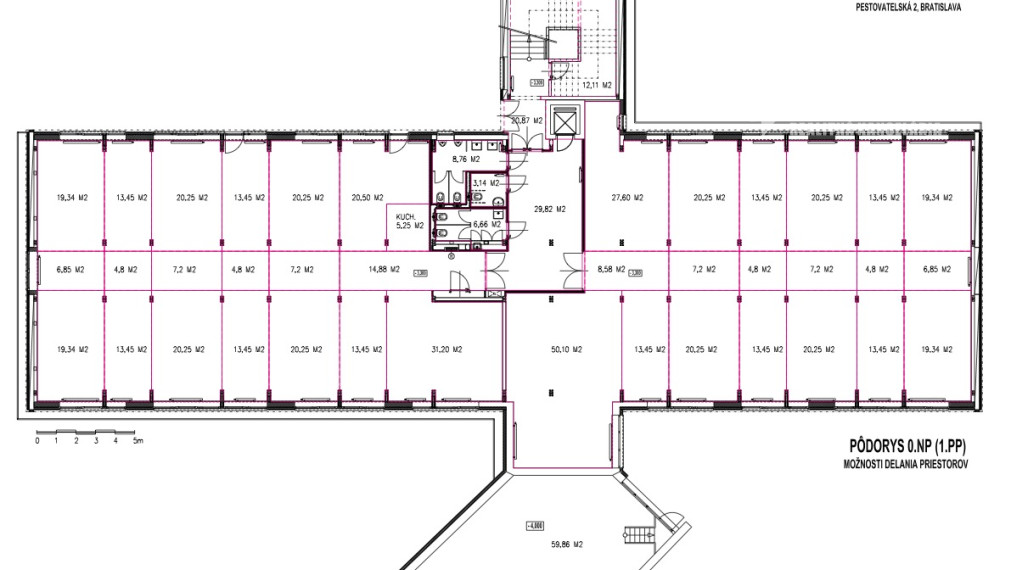 Kancelárke priestory s vlastným parkingom v susedstve Bratislavského letiska