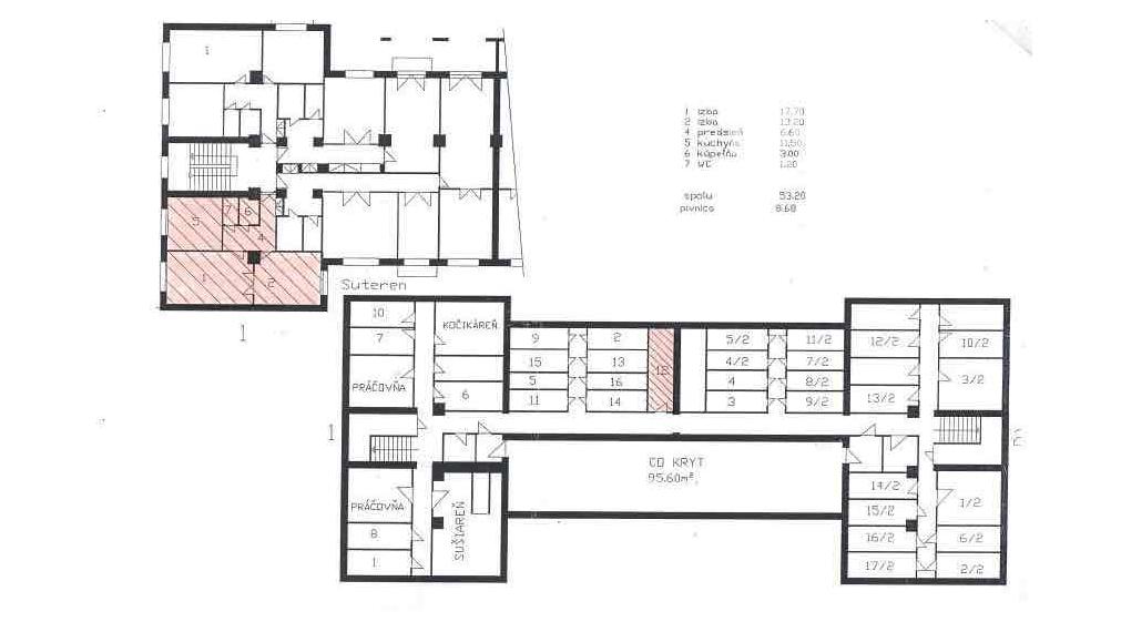 2i byt s pivnicou na atraktívnej adrese, pôvodný stav, možnosť dispozičných zmien, Niťová