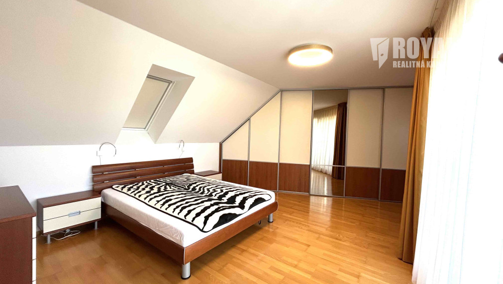Na prenájom kompletne zariadený 4i byt, balkón, terasa, garáž pre 2 autá + parking, Bratislava IV