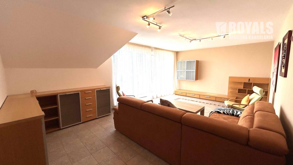 Na prenájom kompletne zariadený 4i byt, balkón, terasa, garáž pre 2 autá + parking, Bratislava IV